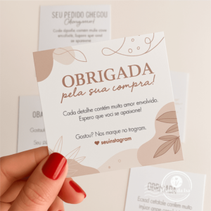 Cartão de Agradecimento